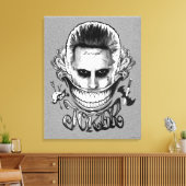 Suicide Squad | Joker Smile Canvas Afdruk (Insitu (Woonkamer))