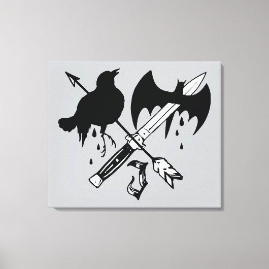 Suicide Squad | Joker-symbool Canvas Afdruk (Voorkant)