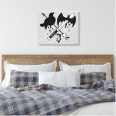 Suicide Squad | Joker-symbool Canvas Afdruk (Insitu (Slaapkamer))