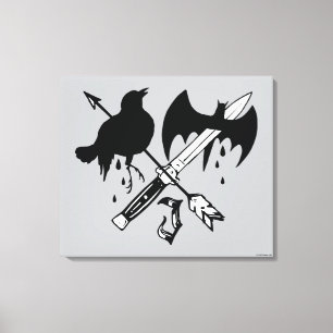Suicide Squad   Joker-symbool Canvas Afdruk