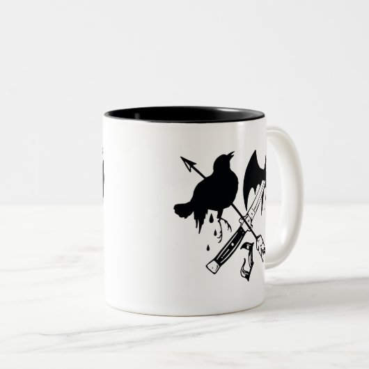 Suicide Squad | Joker-symbool Tweekleurige Koffiemok (Voorkant rechts)