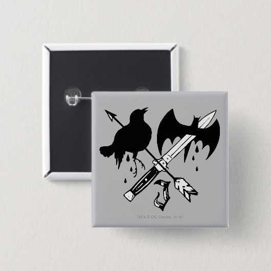 Suicide Squad | Joker-symbool Vierkante Button 5,1 Cm (Voorkant /achterkant)