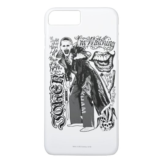 Suicide Squad | Joker Typografie Foto Case-Mate iPhone Case (Achterkant)