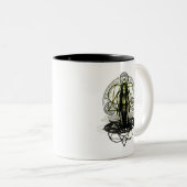 Suicide Squad | Kantoormagische cirkels Tweekleurige Koffiemok (Voorkant rechts)