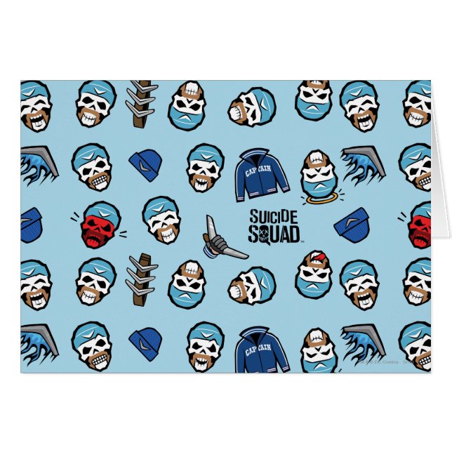 Suicide Squad | Kapitein Boomerang Emoji Pattern (Voorkant Horizontaal)