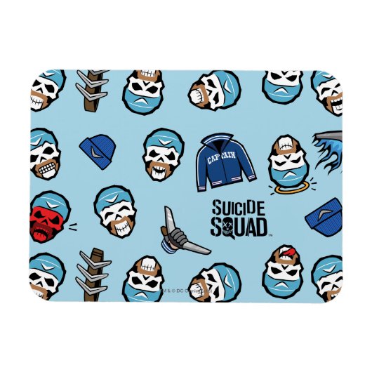 Suicide Squad | Kapitein Boomerang Emoji Pattern Magneet (Horizontaal)