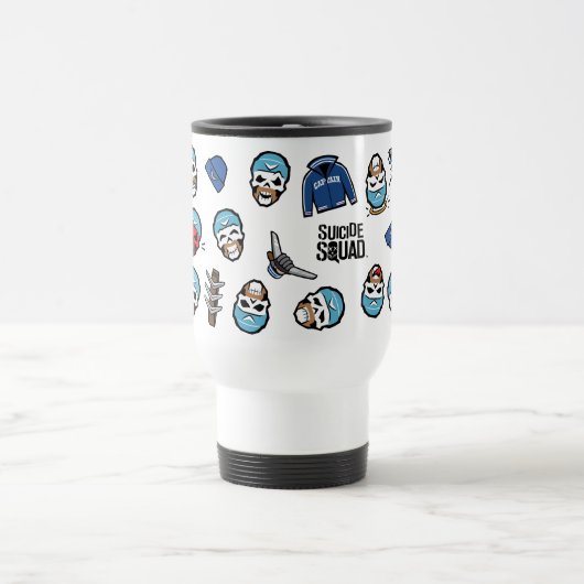 Suicide Squad | Kapitein Boomerang Emoji Pattern Reisbeker (Center)