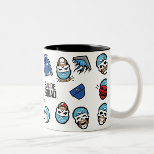 Suicide Squad Kapitein Boomerang Emoji Pattern Tweekleurige Koffiemok