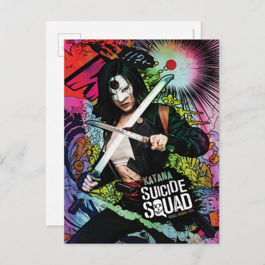 Suicide Squad | Katana Character Graffiti Briefkaart (Voorkant / Achterkant)