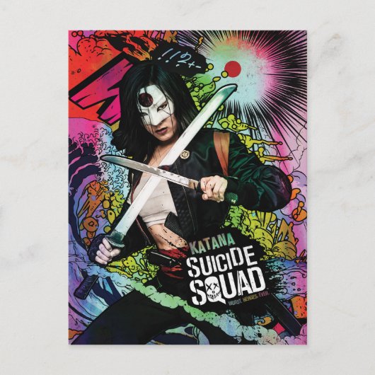 Suicide Squad | Katana Character Graffiti Briefkaart (Voorkant)
