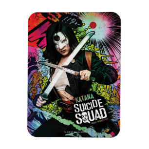 Suicide Squad   Katana Character Graffiti Magneet