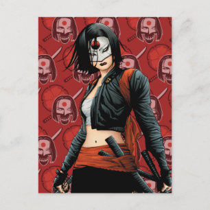 Suicide Squad   Katana Comic Book Art Briefkaart