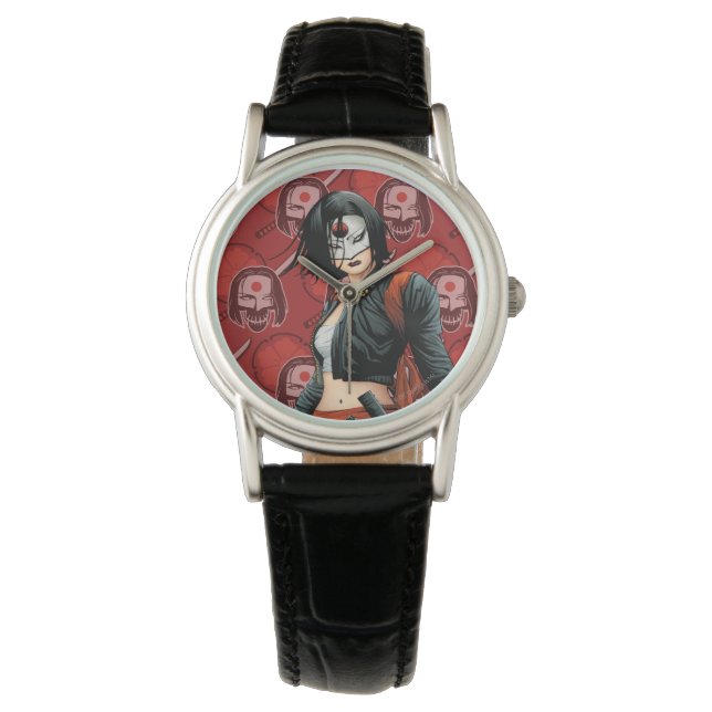 Suicide Squad | Katana Comic Book Art Horloge (Voorkant)