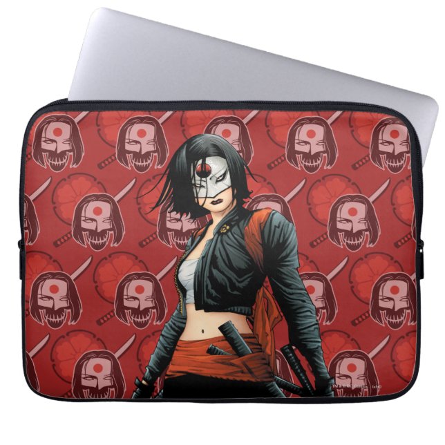 Suicide Squad | Katana Comic Book Art Laptop Sleeve (Voorkant)