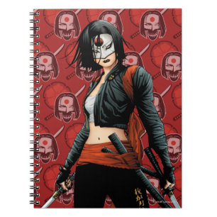 Suicide Squad Katana Comic Book Art Notitieboek