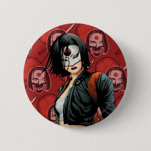 Suicide Squad Katana Comic Book Art Ronde Button 5,7 Cm