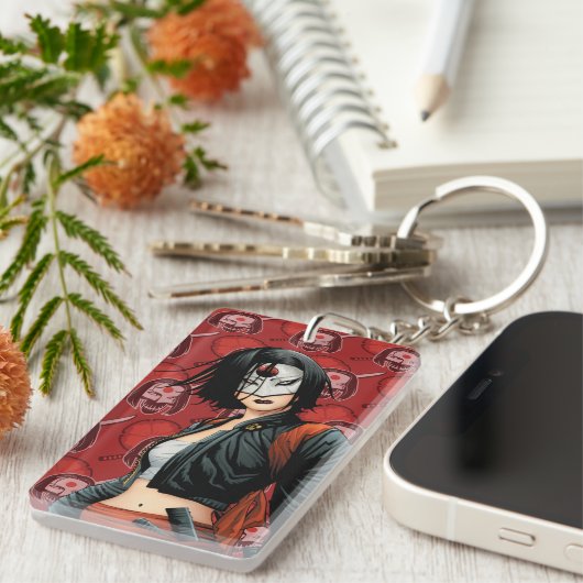 Suicide Squad | Katana Comic Book Art Sleutelhanger (Voorkant Rechts)