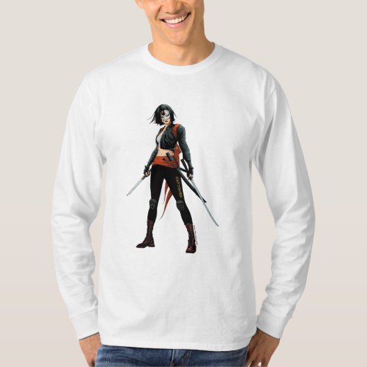 Suicide Squad | Katana Comic Book Art T-shirt (Voorkant)