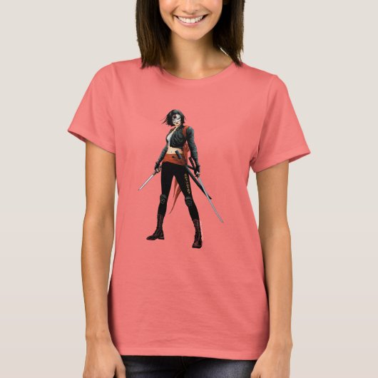 Suicide Squad | Katana Comic Book Art T-shirt (Voorkant)