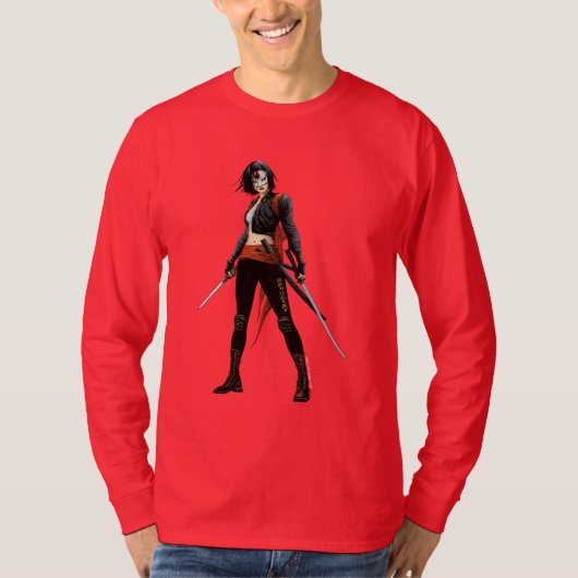 Suicide Squad | Katana Comic Book Art T-shirt (Voorkant)