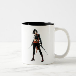 Suicide Squad Katana Comic Book Art Tweekleurige Koffiemok