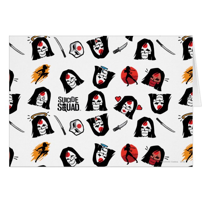Suicide Squad | Katana Emoji Pattern (Voorkant Horizontaal)