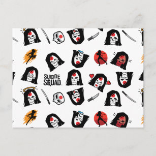 Suicide Squad   Katana Emoji Pattern Briefkaart