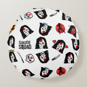 Suicide Squad   Katana Emoji Pattern Rond Kussen
