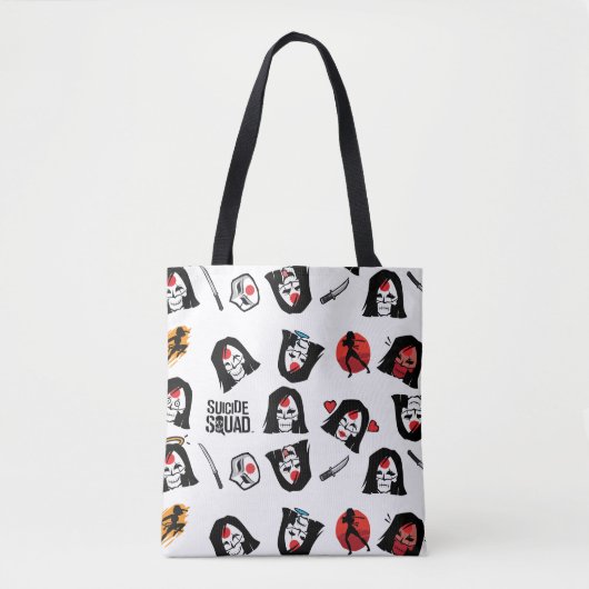Suicide Squad | Katana Emoji Pattern Tote Bag (Voorkant)