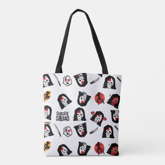 Suicide Squad | Katana Emoji Pattern Tote Bag (Achterkant)