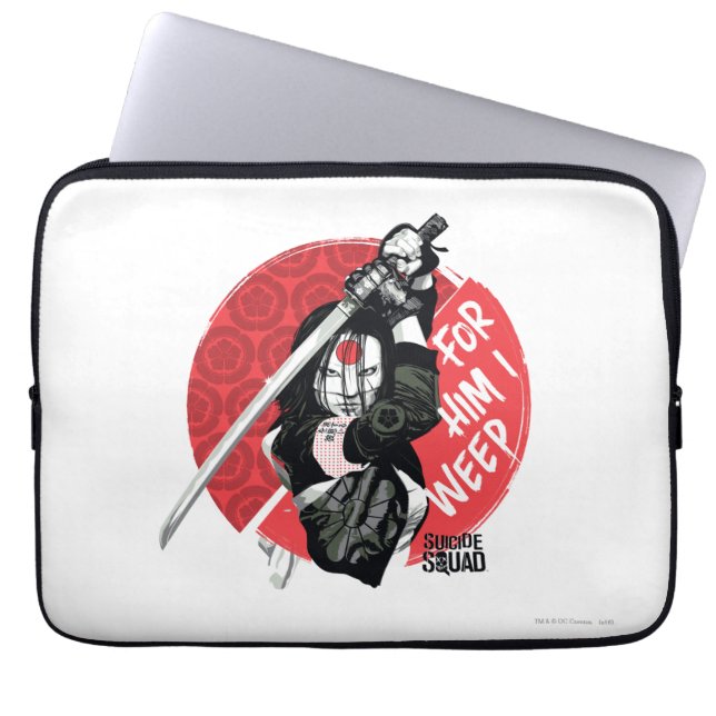 Suicide Squad | Katana "For Him I Weep" Laptop Sleeve (Voorkant)