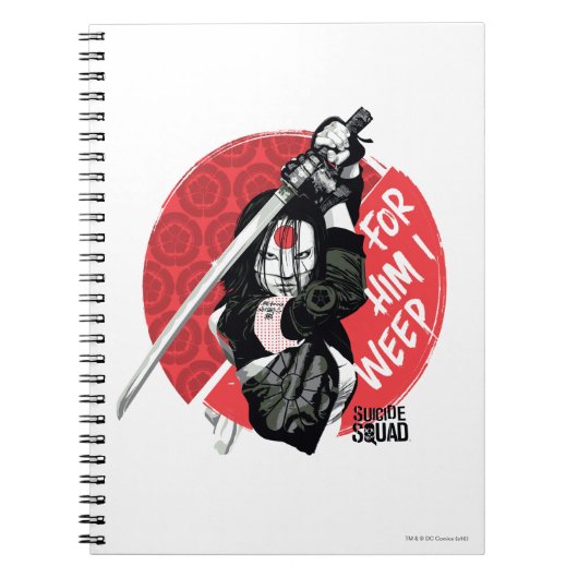 Suicide Squad | Katana "For Him I Weep" Notitieboek (Voorkant)