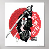 Suicide Squad | Katana "For Him I Weep" Poster (Voorkant)