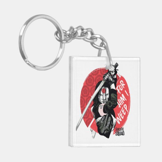 Suicide Squad | Katana "For Him I Weep" Sleutelhanger (Voorkant Links)