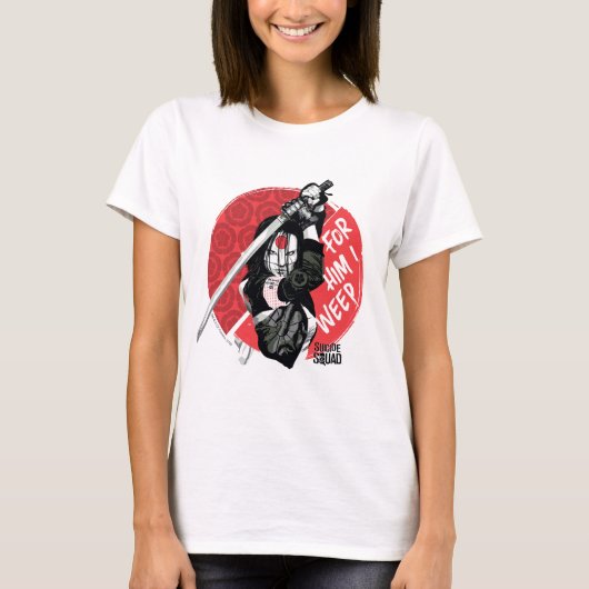 Suicide Squad | Katana "For Him I Weep" T-shirt (Voorkant)
