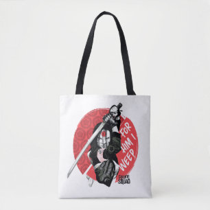 Suicide Squad   Katana "For Him I Weep" Tote Bag