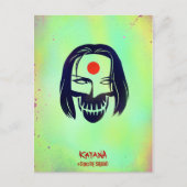 Suicide Squad | Katana Head Icon Briefkaart (Voorkant)
