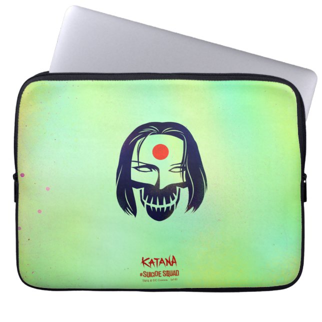 Suicide Squad | Katana Head Icon Laptop Sleeve (Voorkant)