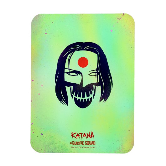 Suicide Squad | Katana Head Icon Magneet (Verticaal)