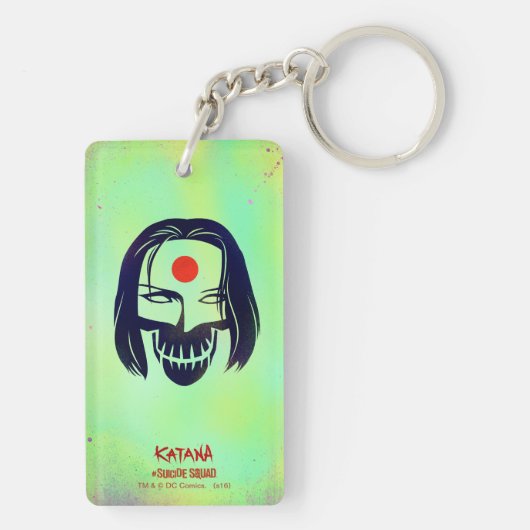 Suicide Squad | Katana Head Icon Sleutelhanger (achterkant)