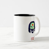 Suicide Squad | Katana Head Icon Tweekleurige Koffiemok (Voorkant rechts)