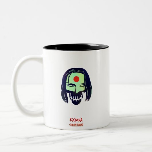 Suicide Squad | Katana Head Icon Tweekleurige Koffiemok (Links)