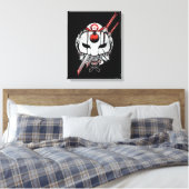 Suicide Squad | Katana Mask & Swords Tattoo Art Canvas Afdruk (Insitu (Slaapkamer))
