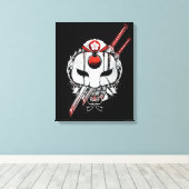 Suicide Squad | Katana Mask & Swords Tattoo Art Canvas Afdruk (Insitu (Houten vloer))