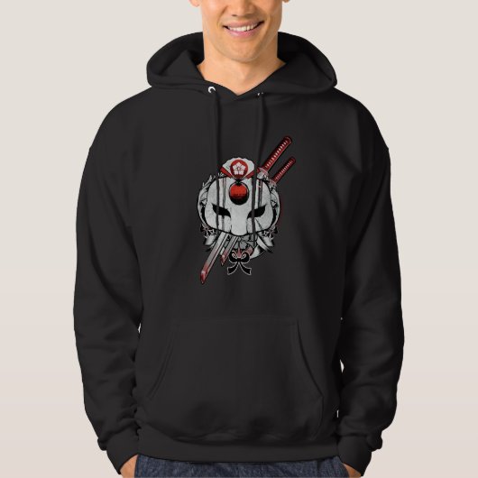 Suicide Squad | Katana Mask & Swords Tattoo Art Hoodie (Voorkant)