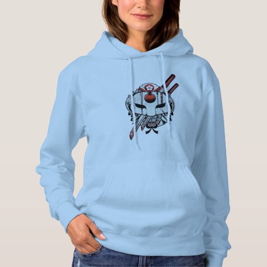 Suicide Squad | Katana Mask & Swords Tattoo Art Hoodie (Voorkant)