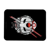 Suicide Squad | Katana Mask & Swords Tattoo Art Magneet (Horizontaal)