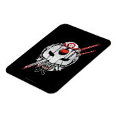 Suicide Squad | Katana Mask & Swords Tattoo Art Magneet (Linkerzijde)