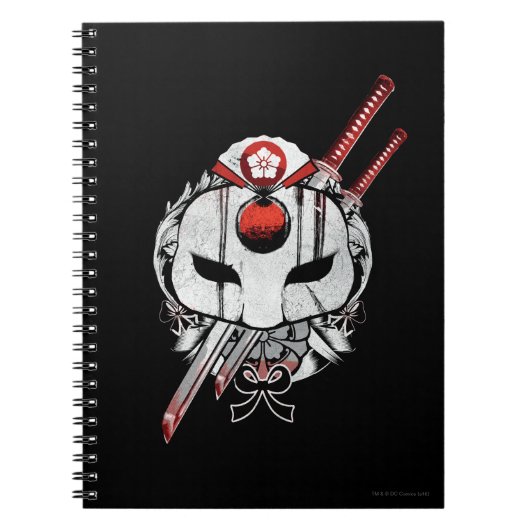 Suicide Squad | Katana Mask & Swords Tattoo Art Notitieboek (Voorkant)