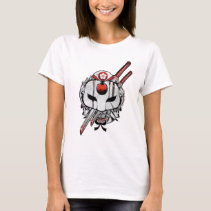 Suicide Squad Katana Mask & Swords Tattoo Art T-shirt